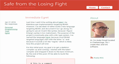 Desktop Screenshot of losingfight.com