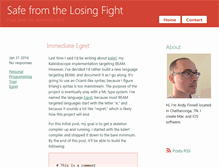 Tablet Screenshot of losingfight.com